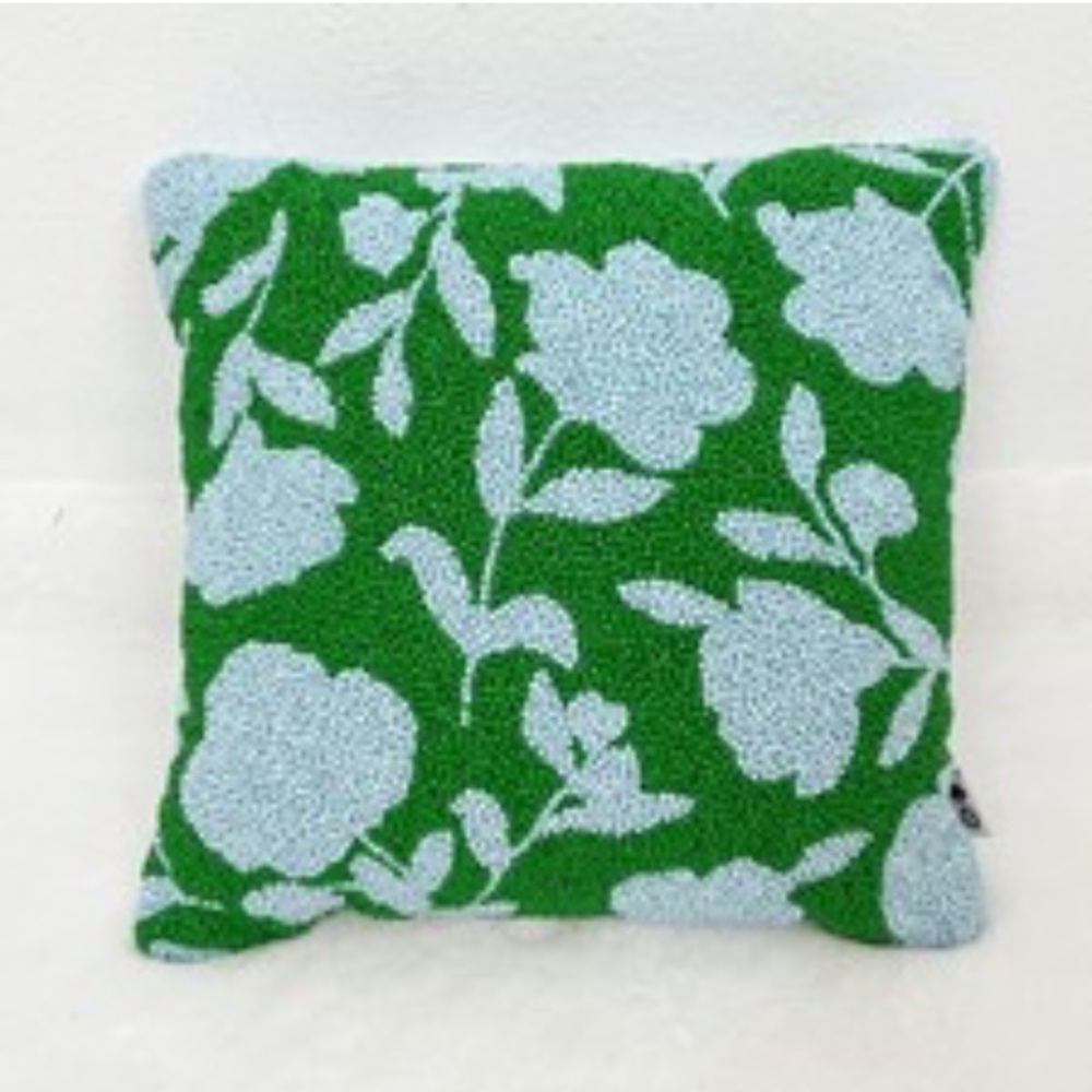 Kate Spade New York x Target 12x12 rose square beaded throw pillow Hamptons Chic